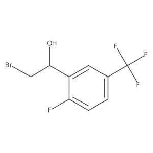 2-Bromo-1-[2-fluoro-5-(trifluoromethyl)phenyl]ethan-1-ol Structure