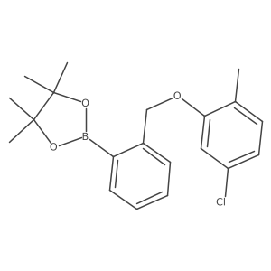2-[2-[(5-Chloro-2-methyl-phenoxy)methyl]phenyl]-4,4,5,5-tetramethyl-1,3,2-dioxaborolane Structure