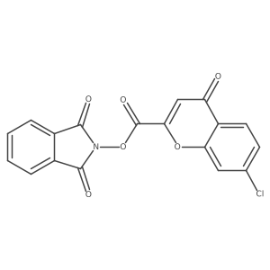 1,3-dioxo-2,3-dihydro-1H-isoindol-2-yl 7-chloro-4-oxo-4H-chromene-2-carboxylate结构式