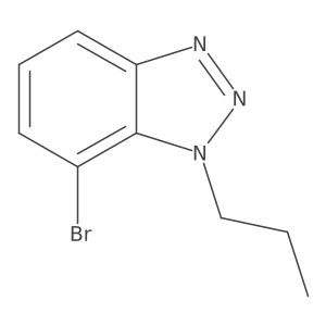 7-Bromo-1-propyl-1H-benzo[d][1,2,3]triazole结构式