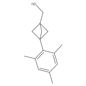 [3-(2,4,6-Trimethylphenyl)-1-bicyclo[1.1.1]pentanyl]methanol结构式