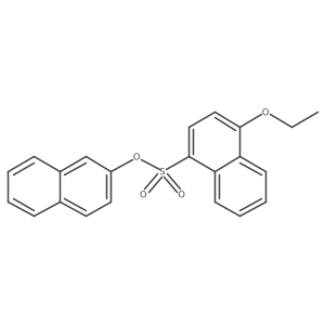 Naphthalen-2-yl 4-ethoxynaphthalene-1-sulfonate结构式