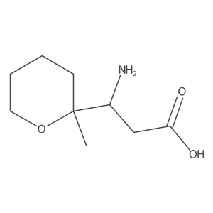 (3S)-3-amino-3-(2-methyloxan-2-yl)propanoic acid Structure