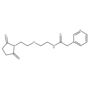 N-{2-[2-(2,5-dioxopyrrolidin-1-yl)ethoxy]ethyl}-2-(pyridin-3-yl)acetamide Structure