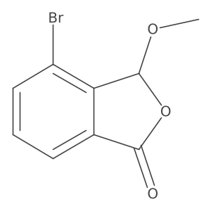 4-Bromo-3-methoxyisobenzofuran-1(3H)-one结构式