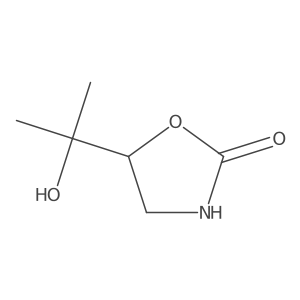 5-(1-Hydroxy-1-methylethyl)-2-oxazolidinone Structure