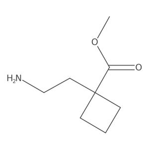 Methyl 1-(2-aminoethyl)cyclobutane-1-carboxylate Structure
