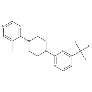 2-[4-(5-Methylpyrimidin-4-yl)piperazin-1-yl]-4-(trifluoromethyl)pyrimidine Structure