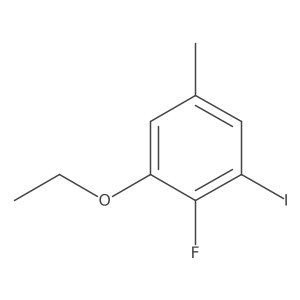 1-Ethoxy-2-fluoro-3-iodo-5-methylbenzene结构式