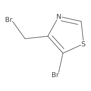 5-Bromo-4-(bromomethyl)thiazole结构式