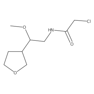 2-Chloro-N-[2-methoxy-2-(oxolan-3-yl)ethyl]acetamide结构式