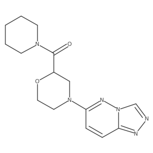2-(Piperidine-1-carbonyl)-4-{[1,2,4]triazolo[4,3-b]pyridazin-6-yl}morpholine Structure