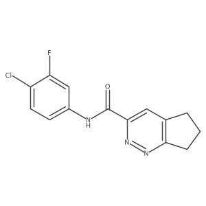 N-(4-chloro-3-fluorophenyl)-5H,6H,7H-cyclopenta[c]pyridazine-3-carboxamide Structure