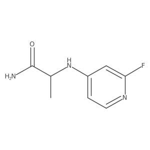 (2R)-2-[(2-fluoropyridin-4-yl)amino]propanamide Structure