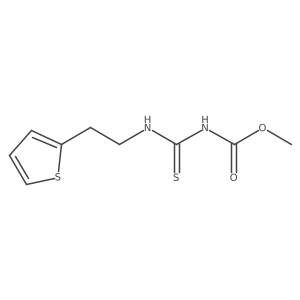 methyl N-{[2-(thiophen-2-yl)ethyl]carbamothioyl}carbamate结构式