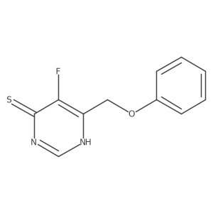 5-Fluoro-6-(phenoxymethyl)-3,4-dihydropyrimidine-4-thione Structure