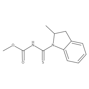 methyl N-(2-methyl-2,3-dihydro-1H-indole-1-carbothioyl)carbamate Structure