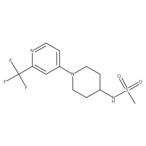 N-{1-[2-(trifluoromethyl)pyridin-4-yl]piperidin-4-yl}methanesulfonamide Structure