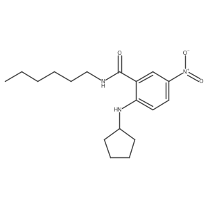2-(cyclopentylamino)-N-hexyl-5-nitrobenzamide Structure