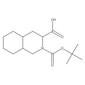 (3S,4aR,8aR)-2-(tert-Butoxycarbonyl)decahydroisoquinoline-3-carboxylic acid Structure