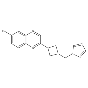 6-chloro-2-{3-[(1H-imidazol-1-yl)methyl]azetidin-1-yl}quinoxaline Structure
