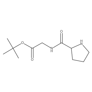 tert-butyl 2-{[(2R)-pyrrolidin-2-yl]formamido}acetate Structure