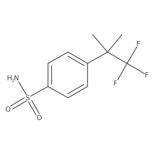 4-(1,1,1-Trifluoro-2-methylpropan-2-yl)benzene-1-sulfonamide Structure