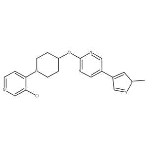 2-{[1-(3-chloropyridin-4-yl)piperidin-4-yl]oxy}-5-(1-methyl-1H-pyrazol-4-yl)pyrimidine Structure