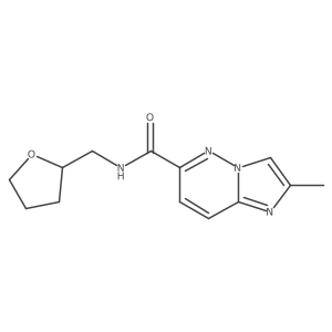 2-methyl-N-[(oxolan-2-yl)methyl]imidazo[1,2-b]pyridazine-6-carboxamide Structure