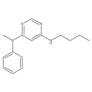 N6-Butyl-N4-methyl-N4-phenyl-4,6-pyrimidinediamine结构式