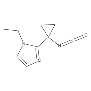1-ethyl-2-(1-isocyanatocyclopropyl)-1H-imidazole Structure