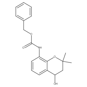 benzyl N-(4-hydroxy-2,2-dimethyl-3,4-dihydro-2H-1-benzopyran-8-yl)carbamate结构式