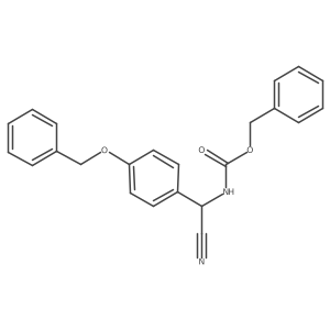 benzyl N-{[4-(benzyloxy)phenyl](cyano)methyl}carbamate结构式