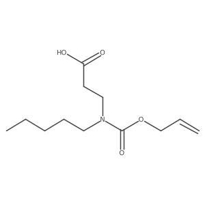 3-{Pentyl[(prop-2-en-1-yloxy)carbonyl]amino}propanoic acid结构式