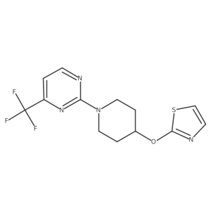 2-[4-(1,3-Thiazol-2-yloxy)piperidin-1-yl]-4-(trifluoromethyl)pyrimidine Structure