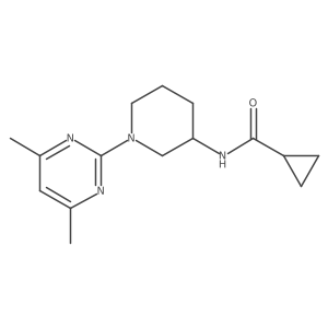 N-[1-(4,6-dimethylpyrimidin-2-yl)piperidin-3-yl]cyclopropanecarboxamide Structure