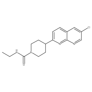 4-(6-chloro-1,8-naphthyridin-2-yl)-N-ethylpiperidine-1-carboxamide Structure