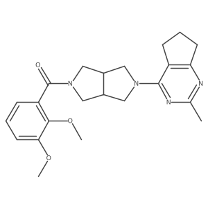 2-(2,3-dimethoxybenzoyl)-5-{2-methyl-5H,6H,7H-cyclopenta[d]pyrimidin-4-yl}-octahydropyrrolo[3,4-c]pyrrole Structure
