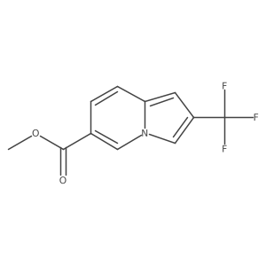 Methyl 2-(trifluoromethyl)indolizine-6-carboxylate Structure