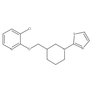 3-Chloro-2-{[1-(1,3-thiazol-2-yl)piperidin-3-yl]methoxy}pyridine结构式