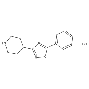 4-(5-Phenyl-1,2,4-oxadiazol-3-yl)piperidine hydrochloride Structure
