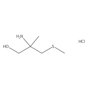 2-Amino-2-methyl-3-(methylsulfanyl)propan-1-olhydrochloride Structure