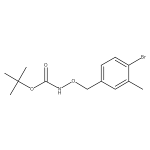 tert-Butyl (4-bromo-3-methylbenzyl)oxycarbamate Structure
