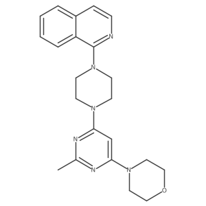 1-{4-[2-Methyl-6-(morpholin-4-yl)pyrimidin-4-yl]piperazin-1-yl}isoquinoline结构式