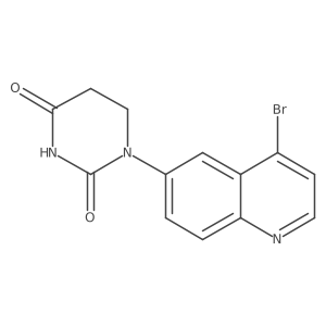 1-(4-Bromoquinolin-6-yl)-1,3-diazinane-2,4-dione Structure