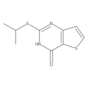 2-(Isopropylsulfanyl)thieno[3,2-d]pyrimidin-4-ol结构式