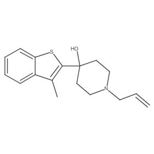 4-Hydroxy-4-(3-methylbenzo[b]thiophen-2-yl)-1-(prop-2-en-1-yl)-piperidine Structure