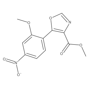 5-(2-Methoxy-4-nitrophenyl)-4-carbomethoxyoxazole Structure