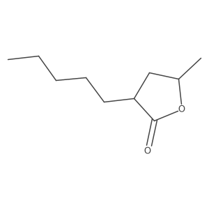 Dihydro-5-methyl-3-pentyl-2(3H)-furanone Structure