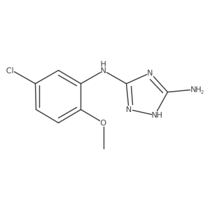 N5-(5-Chloro-2-methoxyphenyl)-1H-1,2,4-triazole-3,5-diamine Structure